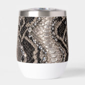 Peau de serpent cristal argent Luxe (Avant)