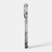 Peau de serpent Python blanc - Riche élégant monog (Côté gauche)