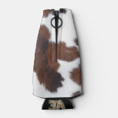 peau de vache brun blanc bouteille glacière (Dos)