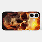 Peau flamboyant iPhone 16 Coque (Verso (horizontal))