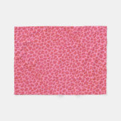 Peau léopard rose couverture en polaire (Devant (Horizontal))