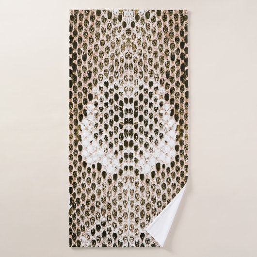 peau python, motif de serpent, motif de peau anima (Serviette de bain)