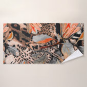 Peaux animales d'afrique sauvage avec patte de fle (Serviette de bain)