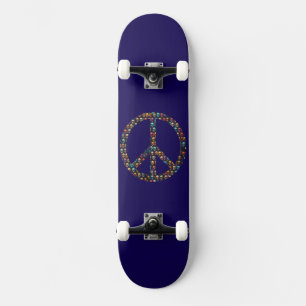 Peaux de paix conception de skateboard