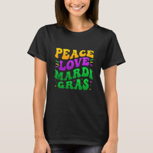 Peave Love Mardi Gras Retro Mardi Gras 2023 Mannen T-shirt