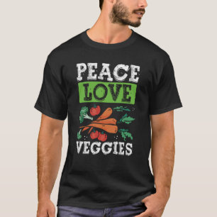 Peave Love Veggies Veganisme T-shirt