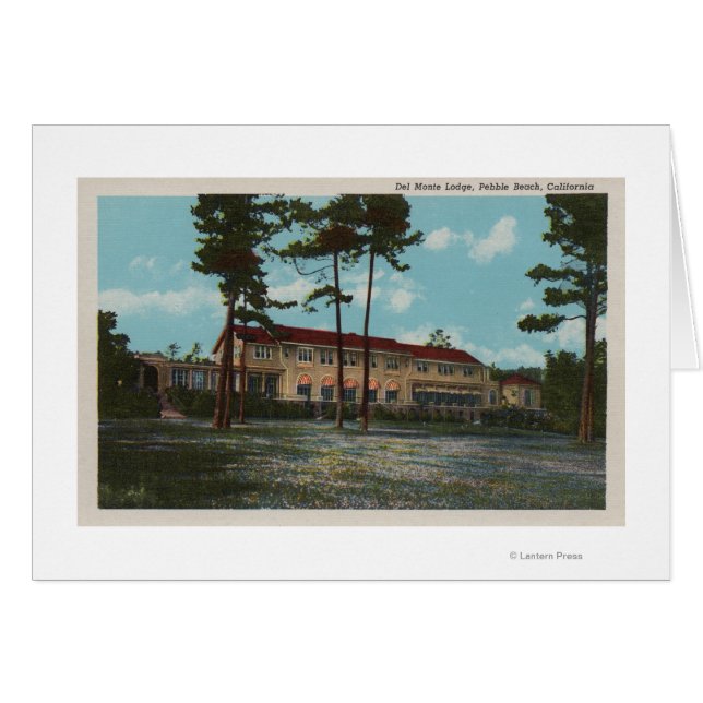 Pebble Beach, CA - Del Monte Lodge Uitzicht en (Voorkant Horizontaal)