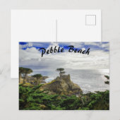 Pebble Beach California Ocean Uitzicht Briefkaart (Voorkant / Achterkant)