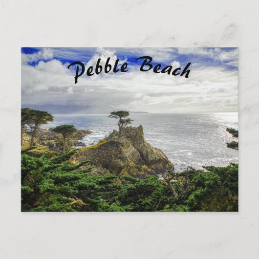 Pebble Beach California Ocean Uitzicht Briefkaart (Voorkant)