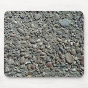 Pebble Embedded Concrete Mousepad Muismat