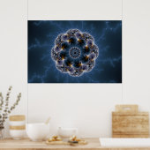 Pebble Fractal Art Poster (Keuken)