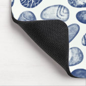 Pebble Pattern - Cyanotype Effect Muismat (Hoek)