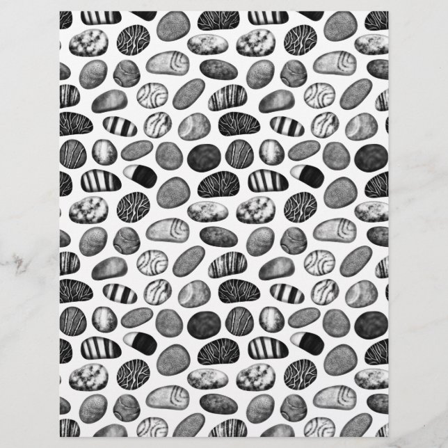 Pebble Pattern Scrapbook Paper (Voorkant)
