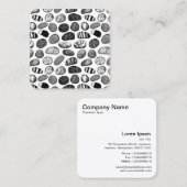 Pebble Pattern Vierkante Visitekaartje (Voorkant / Achterkant)