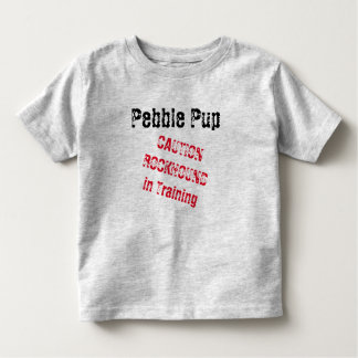 Pebble Pup Waarschuwing Rockhound in Training 2t-6 Kinder Shirts