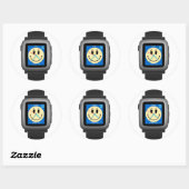 Pebble Time Black Ronde Sticker (Vel)