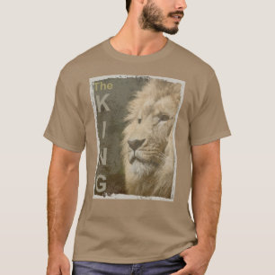 Pebble Trendy Modern Elegant Pop Art Lion Sjabloon T-shirt