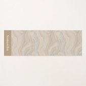 Pebbled Sandstone Texture Neutral Wabi-Sabi Yogamat (Voorkant (horizontaal))