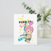 PEBBLES™ 80s Punk Briefkaart (Staand voorkant)