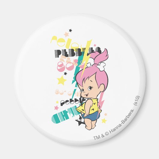 PEBBLES™ 80s Punk Magneet (Voorkant)
