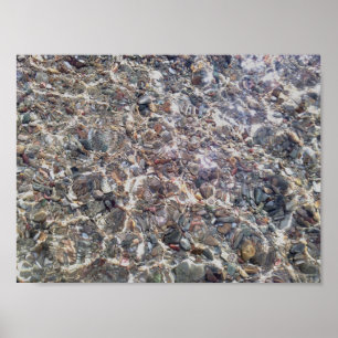 Pebbles Crystal Waters Waarde Poster Papier