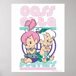 PEBBLES™- en BAM-BAM™-cassettespelers Poster