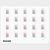 PEBBLES™- en BAM-BAM™-cassettespelers Ronde Sticker (Vel)