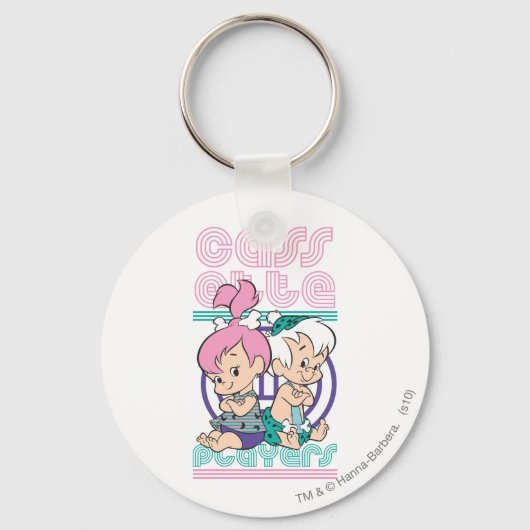 PEBBLES™- en BAM-BAM™-cassettespelers Sleutelhanger (Voorkant)