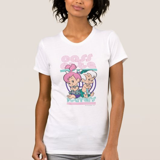 PEBBLES™- en BAM-BAM™-cassettespelers T-shirt (Voorkant)