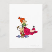 PEBBLES™ en Bam Bam en Dino Playtime Briefkaart (Voorkant)