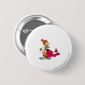 PEBBLES™ en Bam Bam en Dino Playtime Ronde Button 5,7 Cm (Voorkant /achterkant)