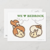 PEBBLES™ en Bam Bam Liefde Basis Briefkaart (Voorkant / Achterkant)
