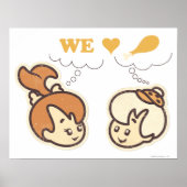 PEBBLES™ en Bam Bam Love Food Poster (Voorkant)