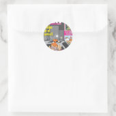 PEBBLES™ en Bam Bam Out Control Ronde Sticker (Tas)