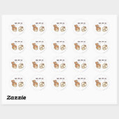 Pebbles en Bam Bam We houden van Ronde Sticker (Vel)