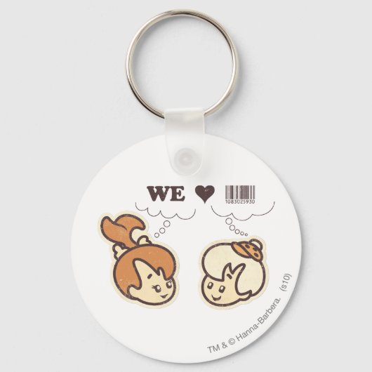 Pebbles en Bam Bam We houden van Sleutelhanger (Voorkant)