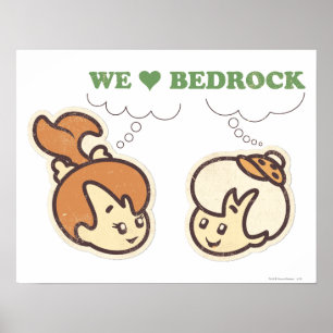 PEBBLES™ en Bam Love Bedrock Poster