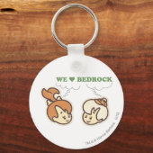 PEBBLES™ en Bam Love Bedrock Sleutelhanger (Voorkant)