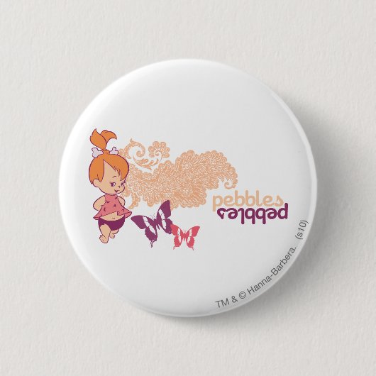 PEBBLES™ en Butterflies Ronde Button 5,7 Cm (Voorkant)