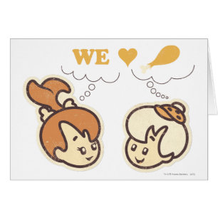 PEBBLES™ et nourriture d'amour de bam bam