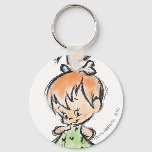 PEBBLES™ - Handtekening schets Sleutelhanger (Voorkant)