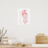 PEBBLES™ in roze Poster (Keuken)