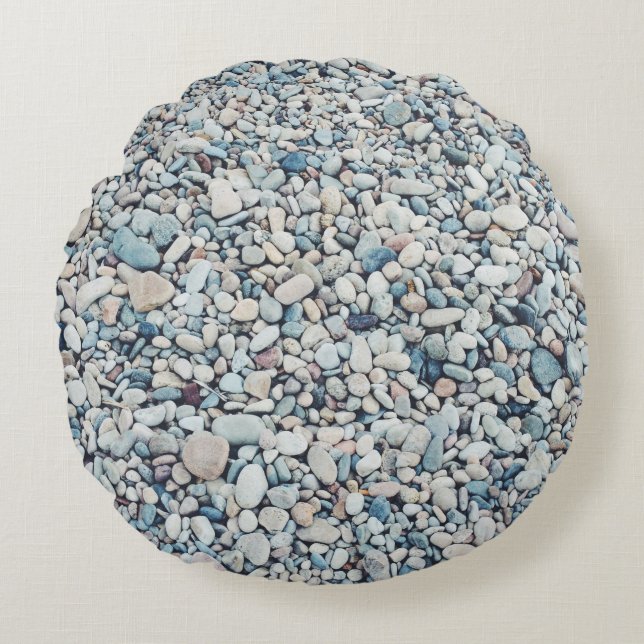 Pebbles lot rond kussen (Voorkant)