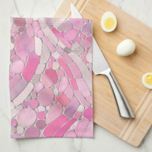 Pebbles Mosaic Art - Roos Blush Pink Theedoek