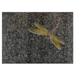 Pebbles n Dragonfly Snijplank