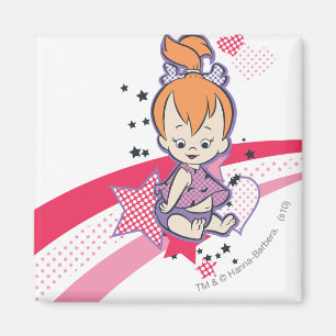 PEBBLES™ op roze regenboog Magneet