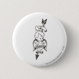 PEBBLES™ Papa's meisje B&W Ronde Button 5,7 Cm