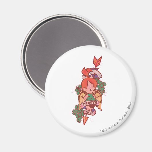 PEBBLES™ Papa's meisje Magneet (Voorkant / Achterkant)