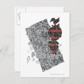 PEBBLES™ Punk geplakt Briefkaart (Voorkant / Achterkant)