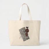 PEBBLES™ Punk geplakt Grote Tote Bag (Voorkant)